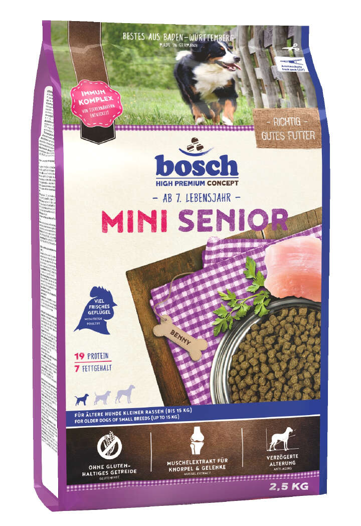 bosch Hunde-Trockenfutter Mini Senior 2,5 kg